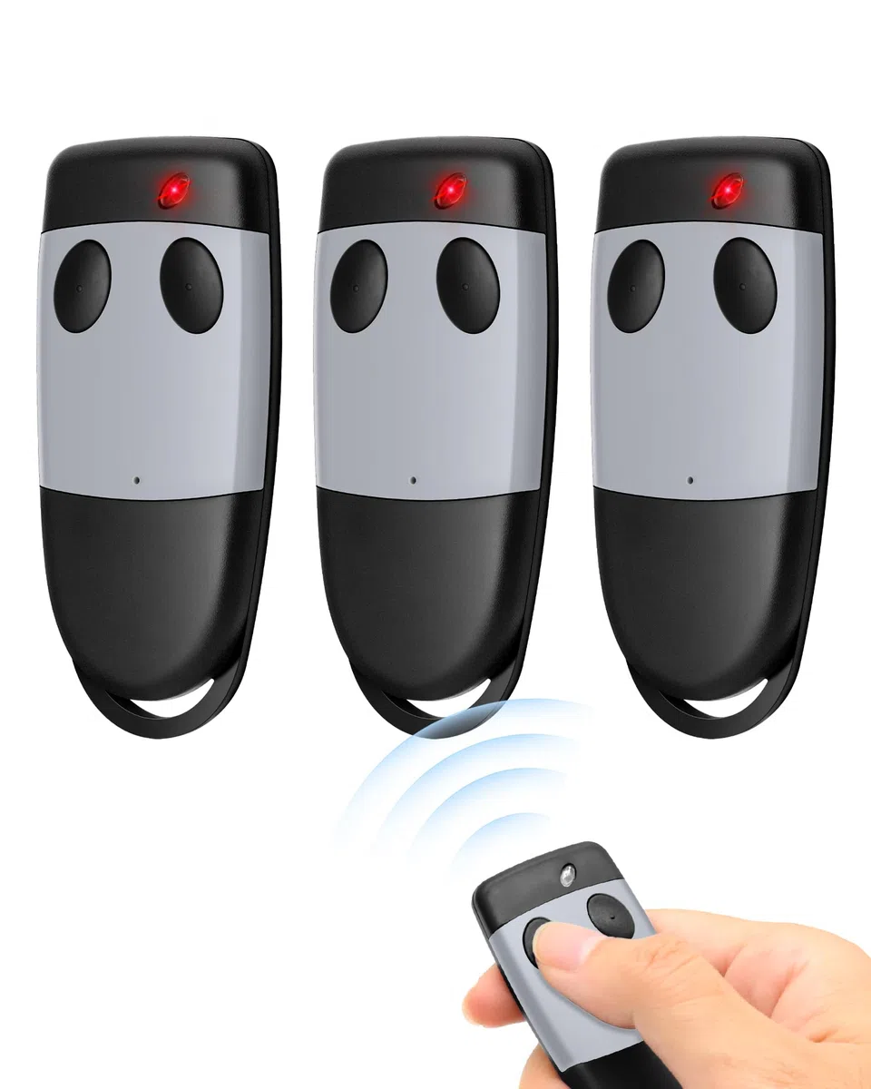 433,92 MHz Telecomando per Cardin S449 QZ1, S449 QZ2, TXQ449100 TXQ449200 - Rolling Code, 2 Canali, Ricambio per Porta del Garage, 2 Pezzi (3pcs)