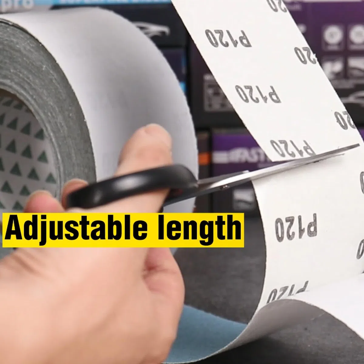 Rotolo di carta vetrata autoadesiva PSA Abarasive per longboard Sticky Back Longboard continuo rotolo 150 grana per auto e lavorazione del legno