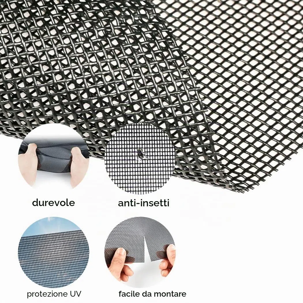 Griglia di protezione per gatti, 1,22 x 2,55 m, protezione dagli insetti, per porte, in tessuto