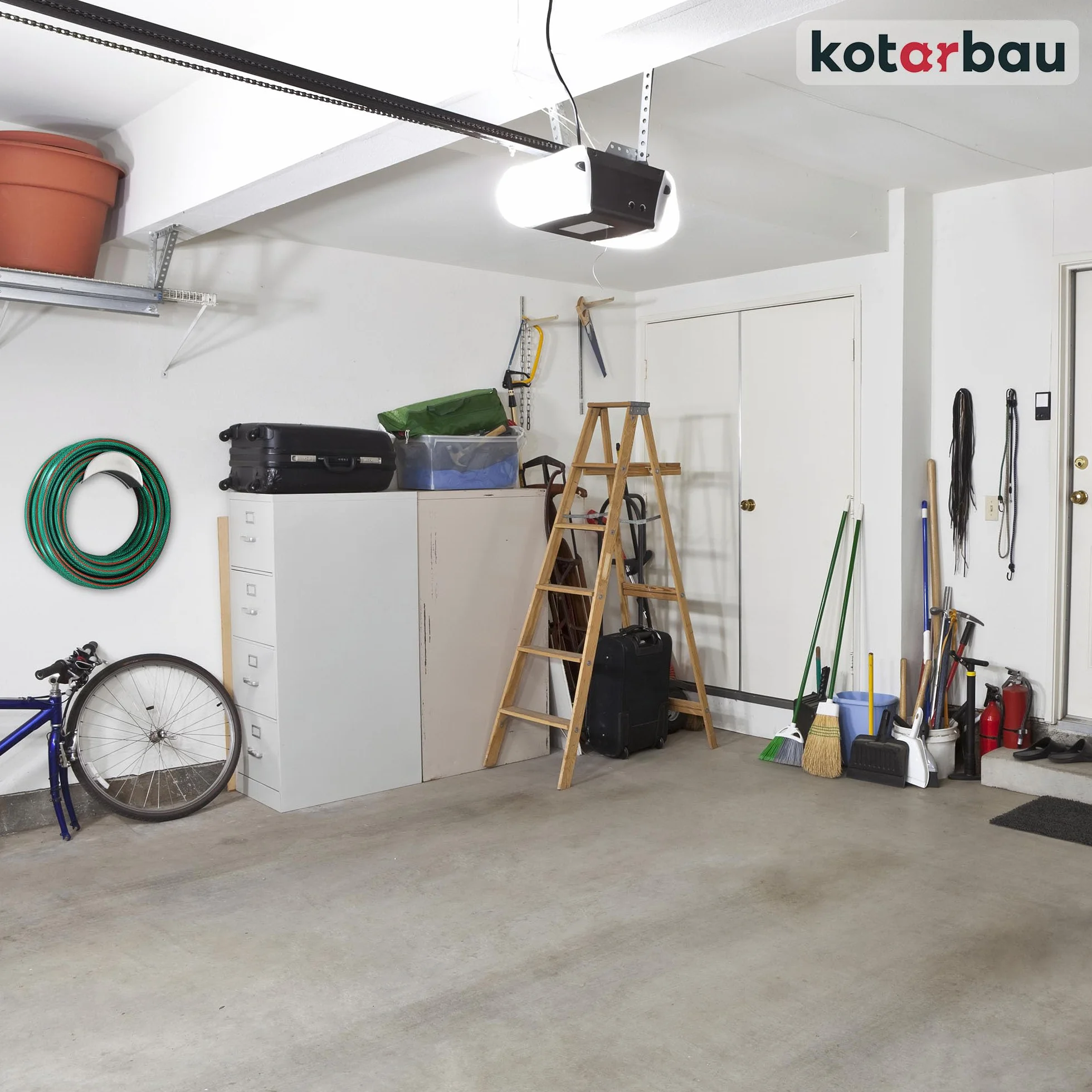KOTARBAU® 2 Pezzi Supporto da Parete per Tubo 275 x 113 mm in Acciaio Zincato Argento per Tubi da Giardino Appendiabiti