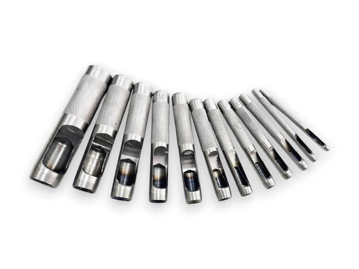 Toolzone PN104 3 – 19 mm Fustelle per fori circolari, per pelle/gomma/cartone/guarnizioni/plastica/carta – colore nero (12 pezzi)