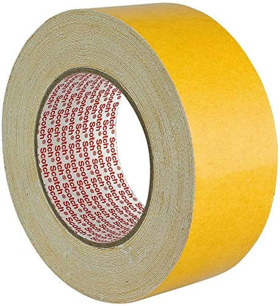 3M Nastro Biadesivo in Tessuto ad Alta Aderenza e Adesione Iniziale, Ottimo per Moquette, 50 mm x 25 m, 1 Pezzo