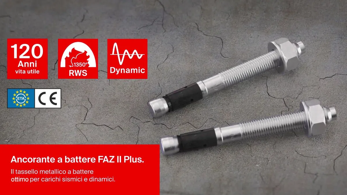 fischer FAZ II Plus 10/20 Tassello Metallico a Battere e a Espansione in Acciaio Zincato per Fissaggio Carichi Pesanti e Applicazioni Sismiche su Calcestruzzo Fessurato, 564580, 25pz