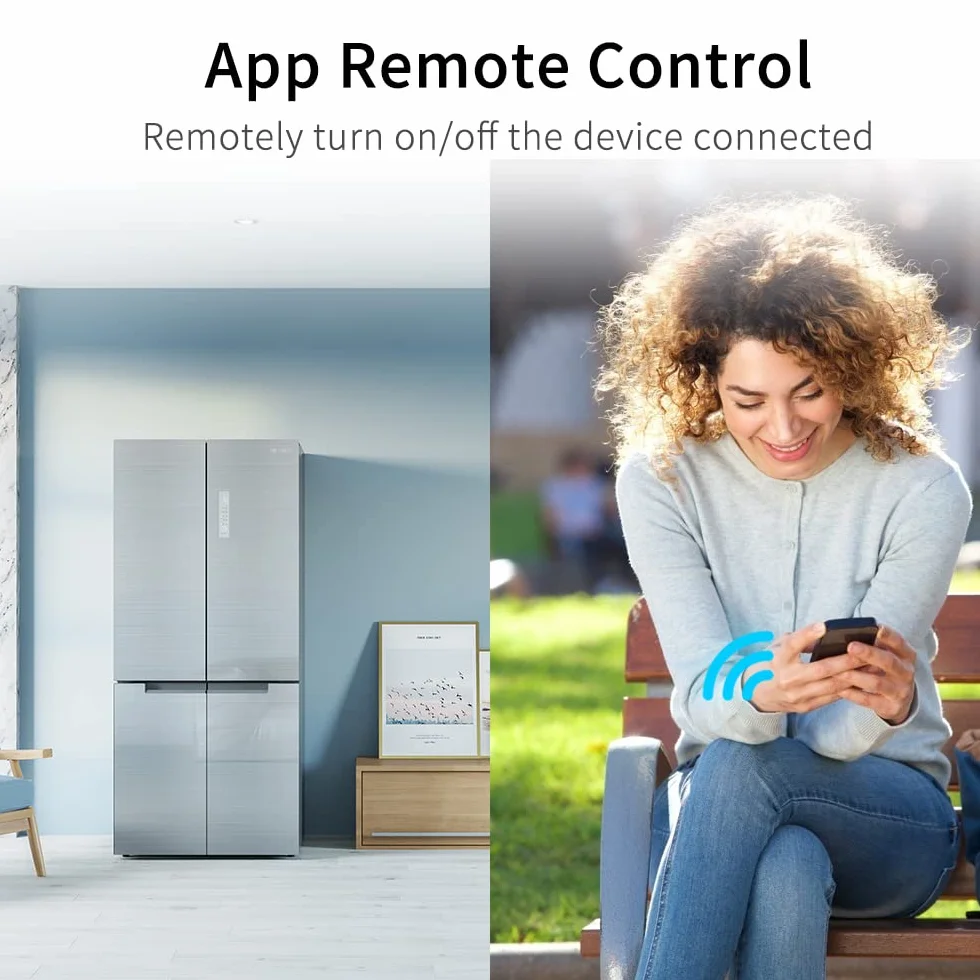 Yasorn Misuratore di energia WIFI intelligente eMylo, digitale LCD su guida DIN monofase, protezione dalle perdite AC 80-400V, misuratore del consumo elettrica, telecomando Alexa APP
