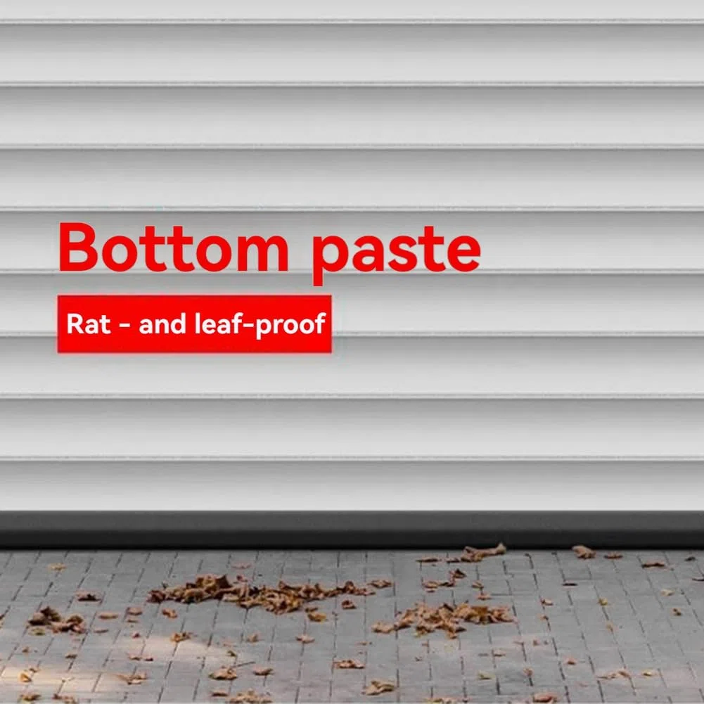 5m Striscia di Tenuta Inferiore per Porta Basculante del Garage Guarnizione in Gomma Impermeabile Antipolvere Anti- A Prova di Ratto
