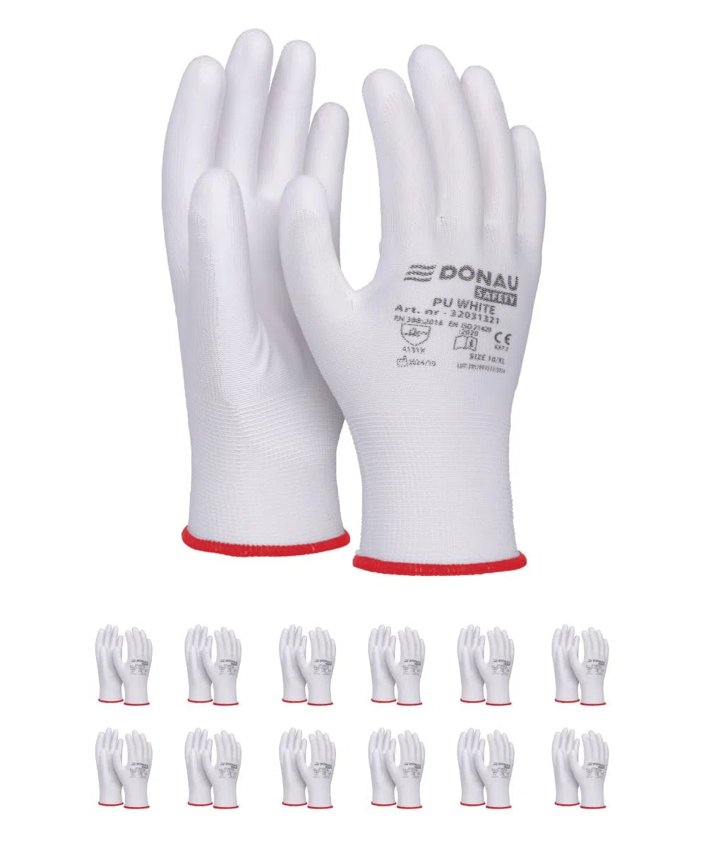 DONAU SAFETY Montagehandschuhe Handschuhe/Größe 10, 12 Paar Guanti da montaggio, taglia 10, 12 paia Unisex - Adulto (Pacco da 1)
