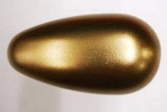 Mezza maniglia reversibile a forma di uovo con grano di fissaggio M6 finitura alluminio bronzato F4 con foro per quadro 8