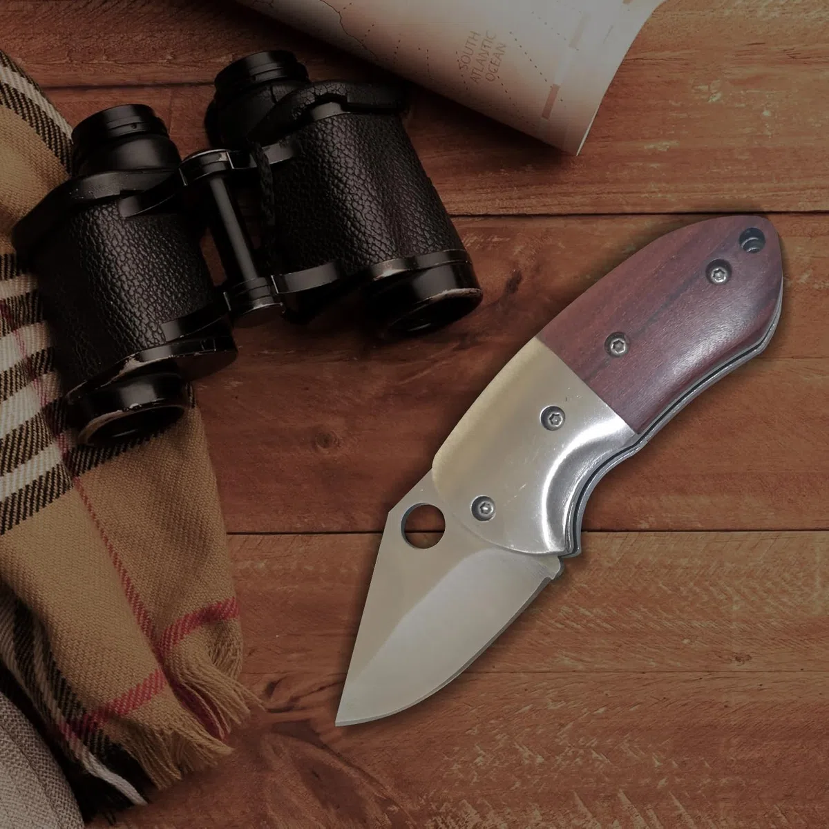 Coltello tascabile multiuso piccolo, coltello pieghevole EDC con lama affilata da 1,89 pollici per campeggio, escursionismo, caccia e fai da te. (Pizzo Giallo)