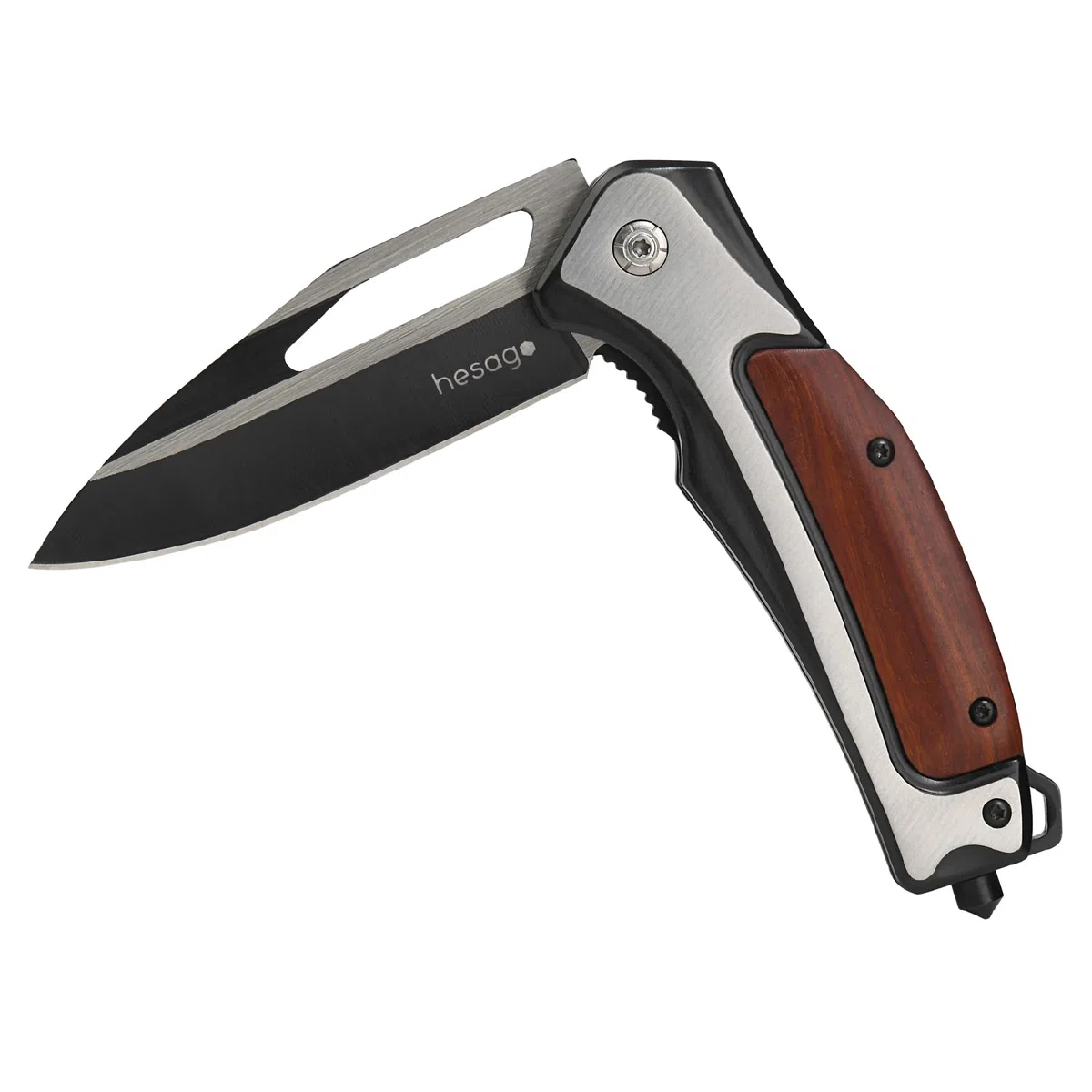 WildBlade Coltello Pieghevole Tattico Professionale - Rompivetro - Lama Affilata in Acciaio Inox al Cobalto - Per Campeggio, Caccia, Pesca, Escursionismo, Sopravvivenza e Outdoor