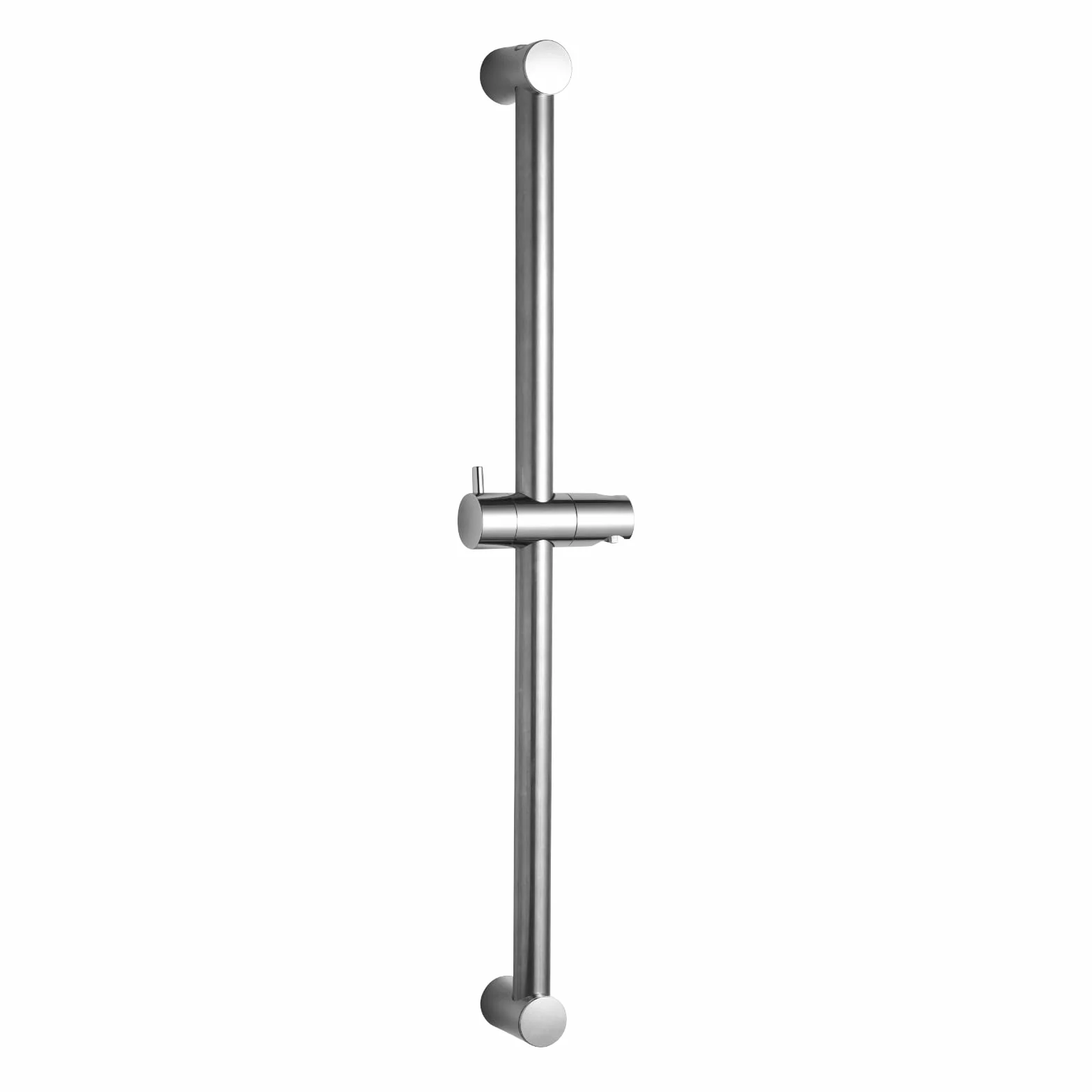 OFFO Asta saliscendi per doccia, 62 cm, montaggio a parete, distanza regolabile da 28 a 61 cm, con supporto di ricambio per soffione doccia, cromato