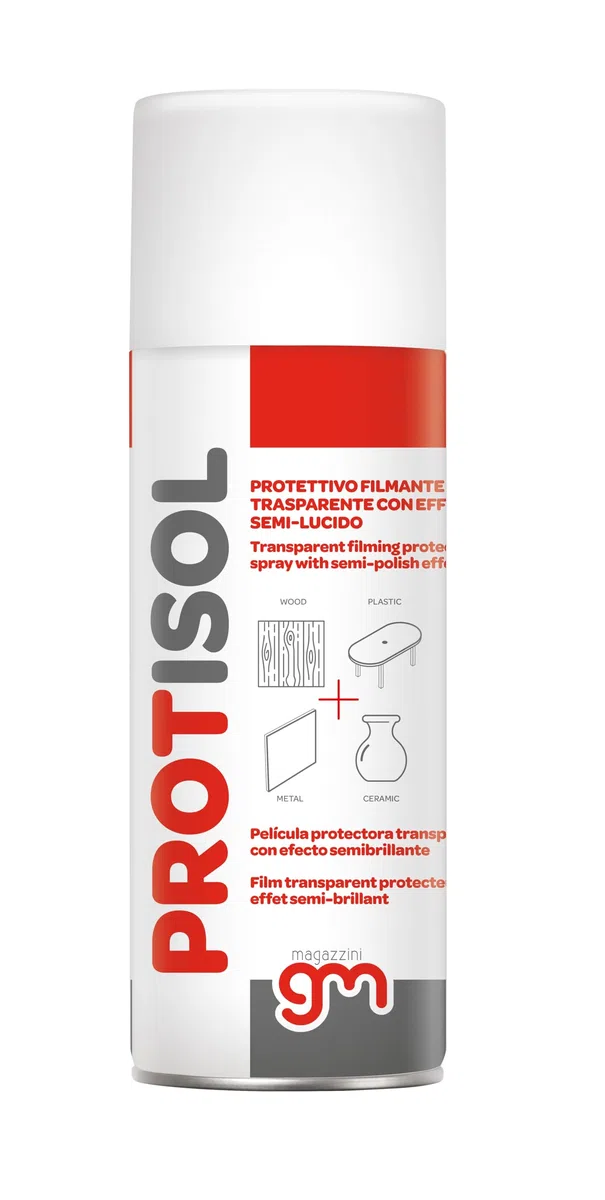 PROTISOL,Protettivo Isolante Spray,Filmante Trasparente con Effetto Semi-Lucido Isolante per Metalli, Legno, Ceramica, Plastici, 400ml (3)