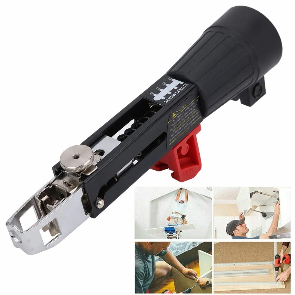 Vendite Pazze Attrezzatura di serraggio a vite, chiodo a catena automatico squisito regolabile per cartongesso per soffitto per tavola di legno per parete divisoria