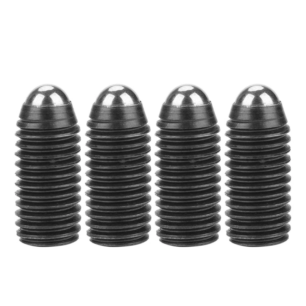 10 pz Molla Stantuffo M12 Vite Acciaio Al Carbonio Molla Stantuffo Sfera grano con sfera a molla m12 per Morsetti, Stampi, per Fabbrica, per Dispositivi Meccanici(M12*25(10PCS)) Veerklemmen