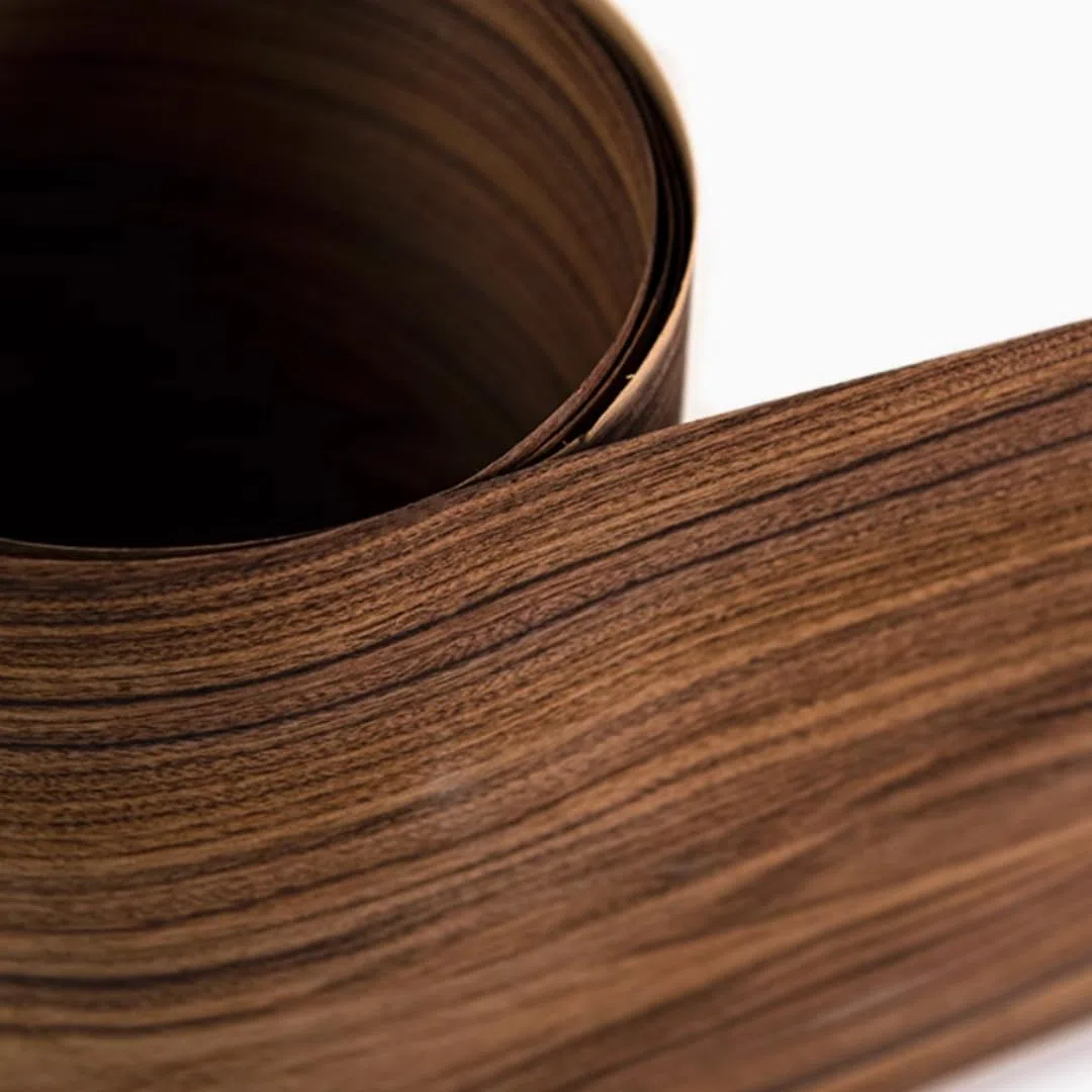 Intarsio di Legno di Palissandro Brasiliano Naturale Spesso - 0,5 mm di Spessore, 2,5x0,2 M per Passione Fai-da-Te, Opulenza per Mobili, Distinzione per Altoparlanti, Aggiornamento degli Interni delle