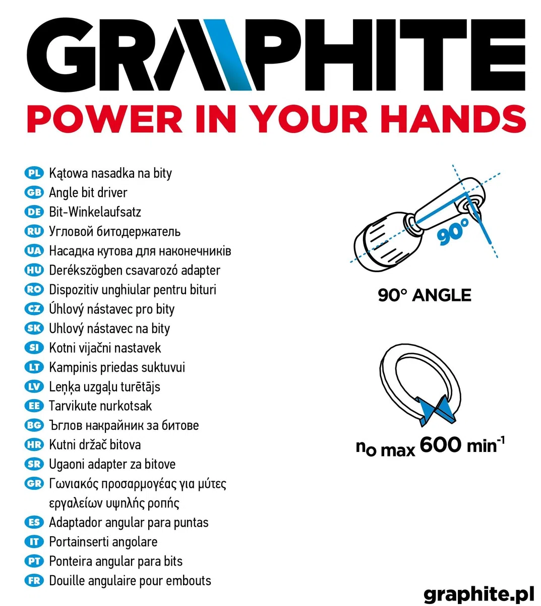 GRAPHITE 55H931 - Attacco angolare