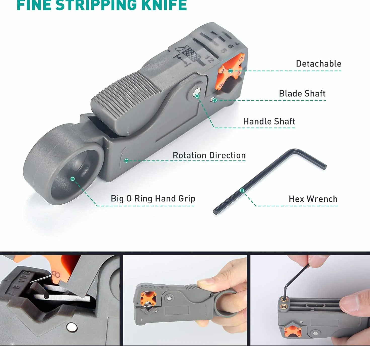 Kit Di Strumenti Di Riparazione Di Rete,Strumenti Professionali Per Elettricisti Rj45 Rj11 Rj12 Cat5 Cat5e Crimping Tool, Con Tester Per Cavi Ethernet Per Uso Domestico E In Ufficio(12 in 1)