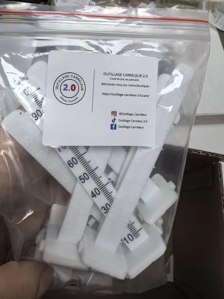 Calibri di livellamento 0-100 mm per massetto fluido e raddrizzamento autolivellante, confezione da 50 pezzi graduati – Regolazione spessore calcestruzzo – Utensili piastrella 2.0