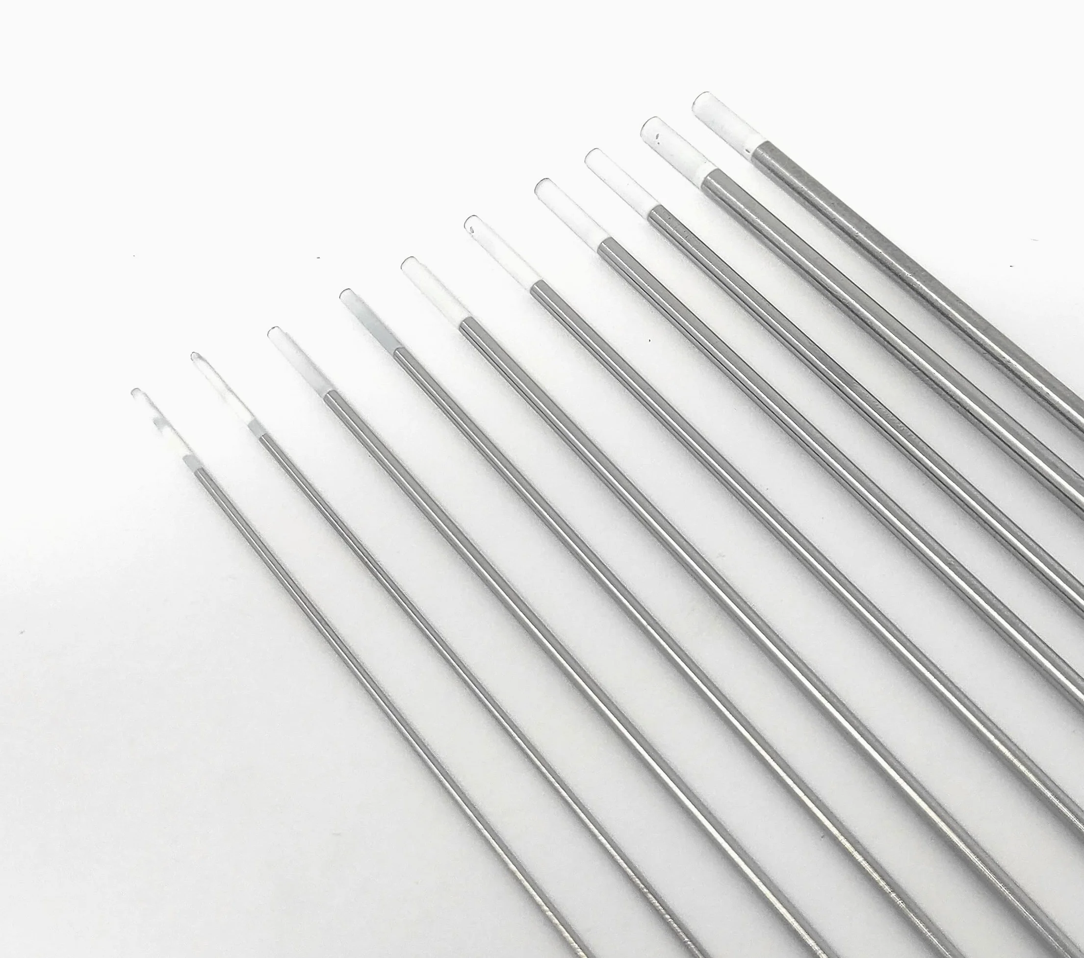 ELCAN Tungsteno Saldatura TIG Zirconio 0,8% Bianco AZ8 professionale, elettrodi per saldatura per torcia TIG 1.0 1.6 2.0 2.4 3.2 mm, 10 unità - Dimensioni: 1.0/1.6/2.0/2.4/3.2 x 175 mm