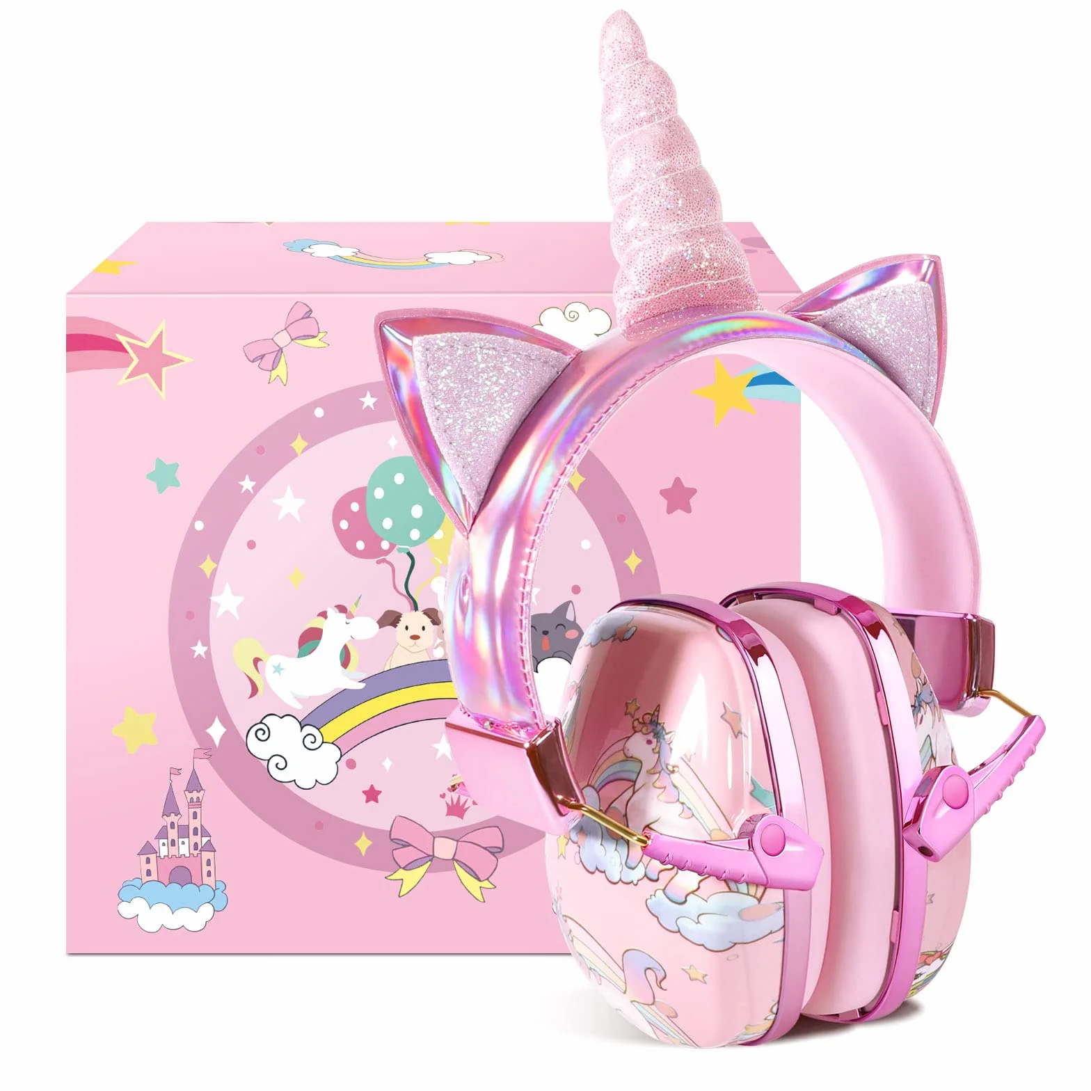 JYPS Cuffie Antirumore per Bambini, SNR 25dB, Protezione con Cancellazione del Rumore, per Autismo dai 2 Anni+, per Lavoro