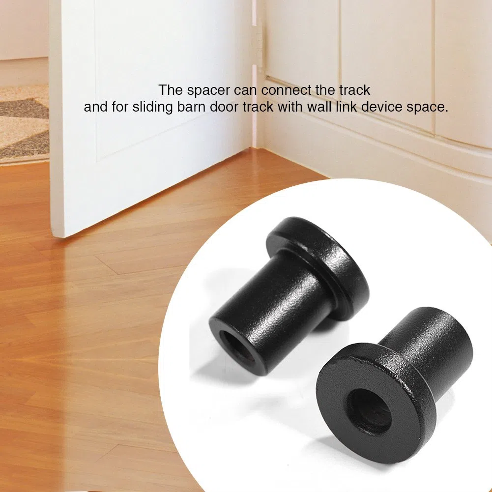 4 Pz Distanziali Pista Parete Scorrevole Barn Door Hardware Rotolamento Roller Assemblies Dispositivo di Collegamento Connettore In Acciaio Al Carbonio Pista Distanzi