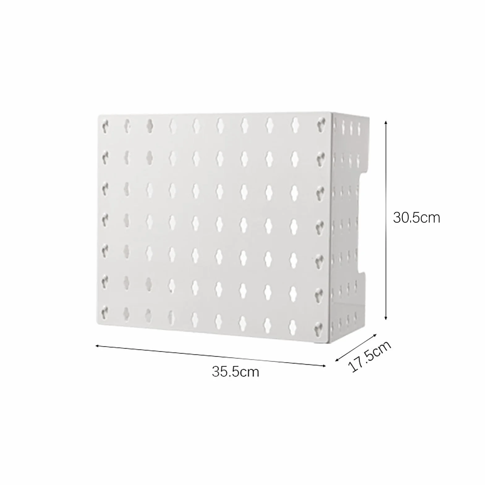 Copertura per Tubo Scaldabagno a Gas, Pannello Forato da Parete Senza Foratura in ABS, Rack di Stoccaggio per Nascondere Tubi (Facile da Installare)
