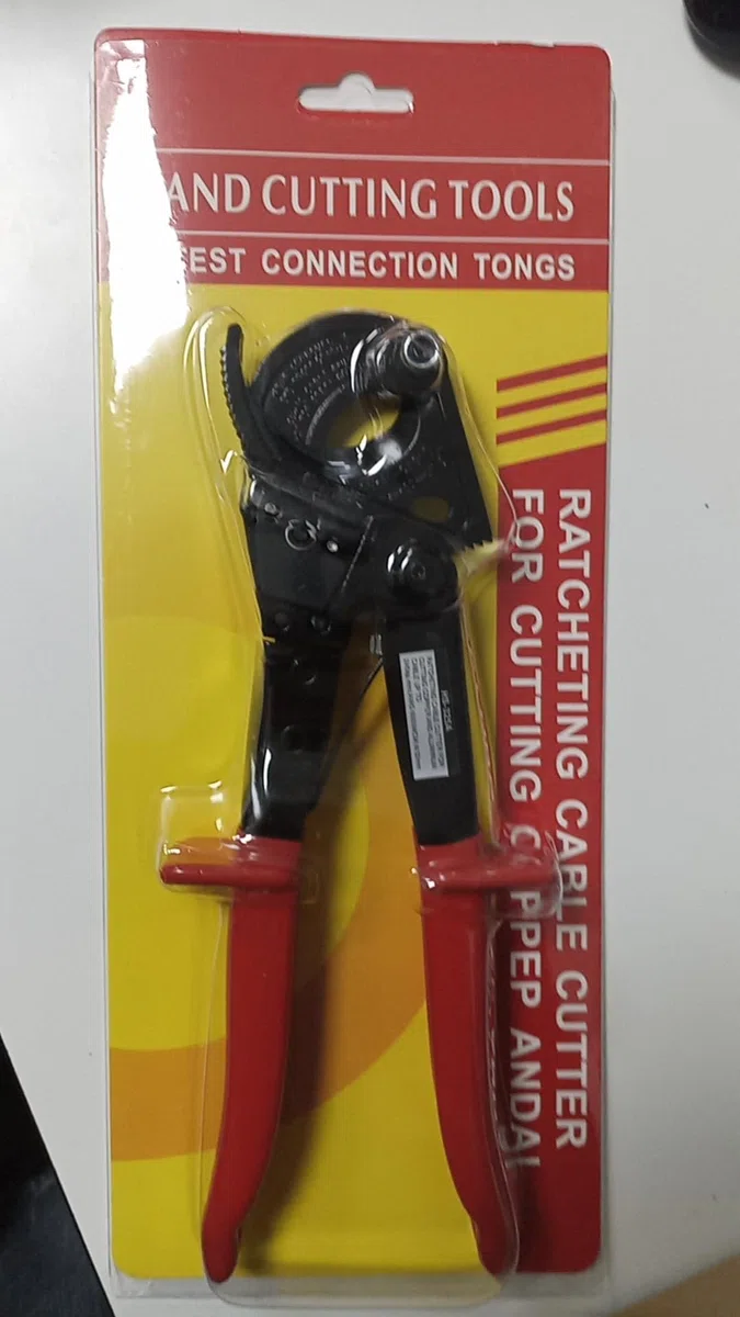 Idong Tagliacavi a Cricchetto HS325A, Robusto Tagliacavi in Alluminio Resistente per Cavi in Rame, Tagliafili per Uso Pesante Fino a 240 mm²