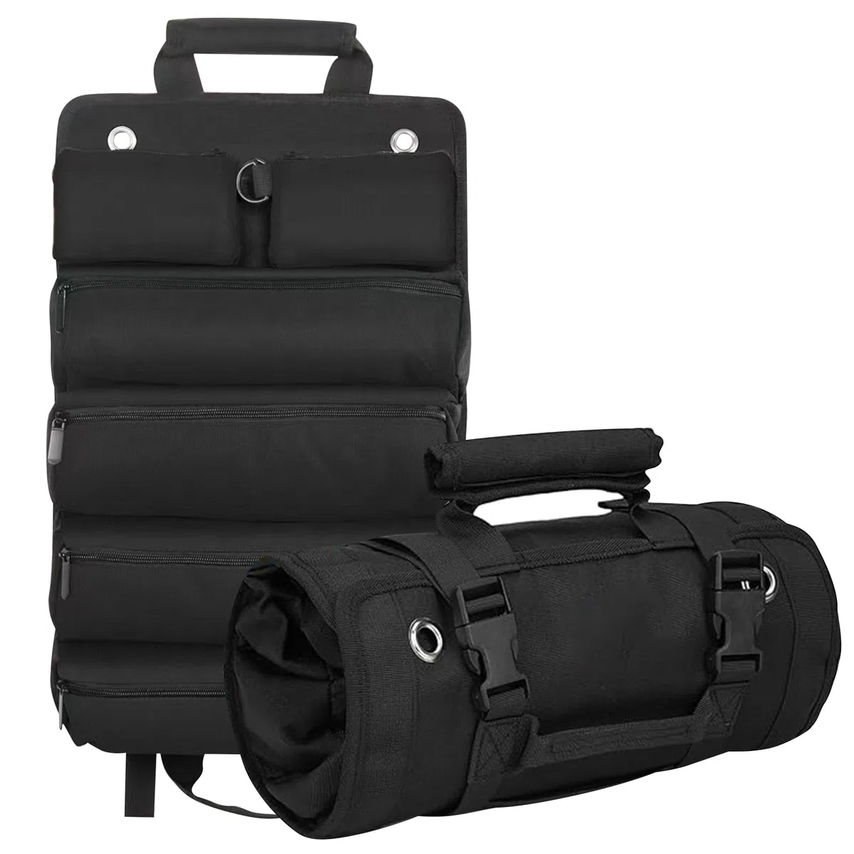 JSTHHTT Borsa Attrezzi Lavoro, Borsa per Attrezzi Arrotolabile, Hardware Tools Bag Borsa Porta Attrezzi Piccola Marsupio in Tela Oxford, Astuccio Porta Utensili Per Elettricisti/Falegnami/Idraulici
