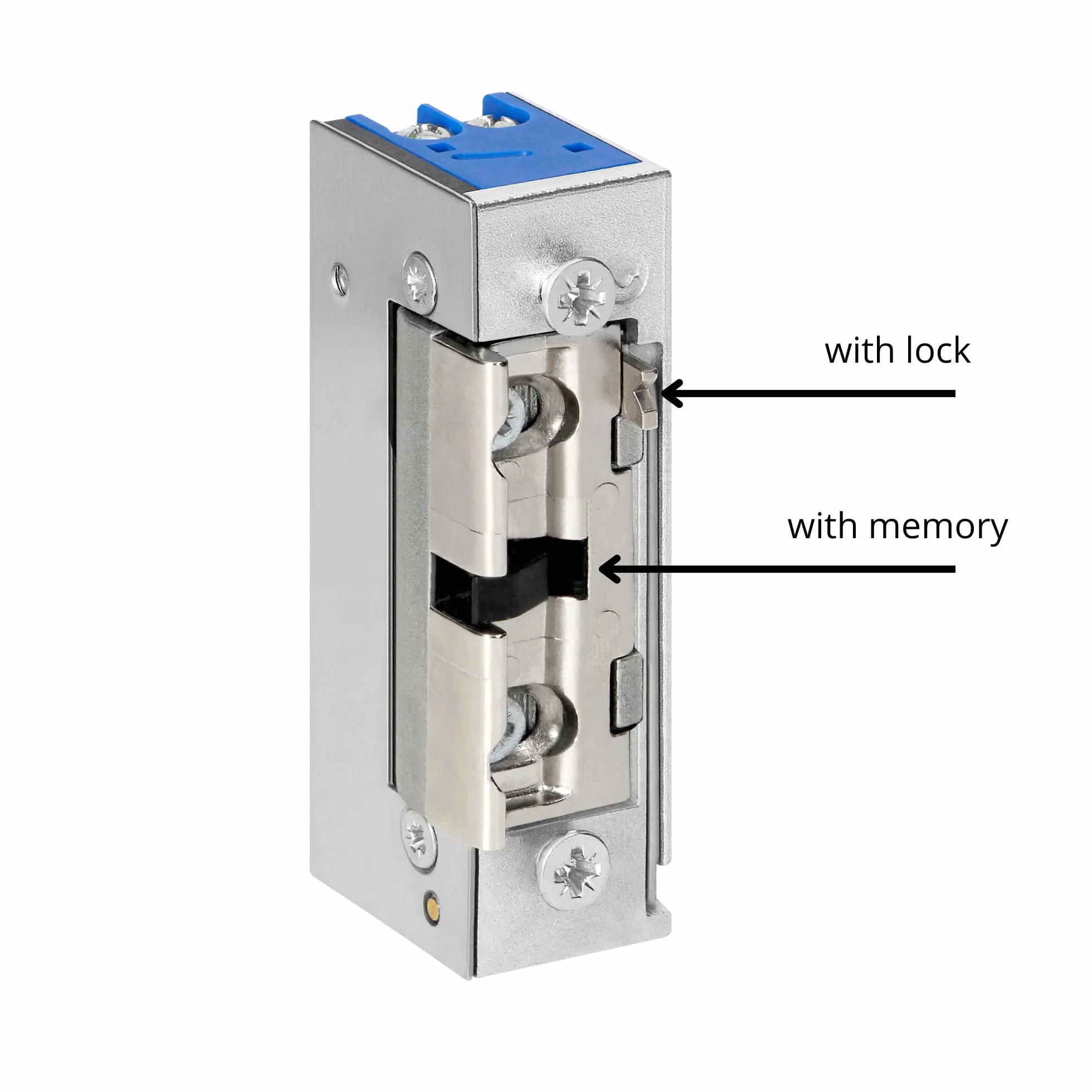 Serratura Elettrica Cancello Esterno Apriporta Simmetrico Regolazione dello Scrocco Elettroserratura 12v a Bassa Corrente 280 mA per 12 V DC (memoria e blocco)