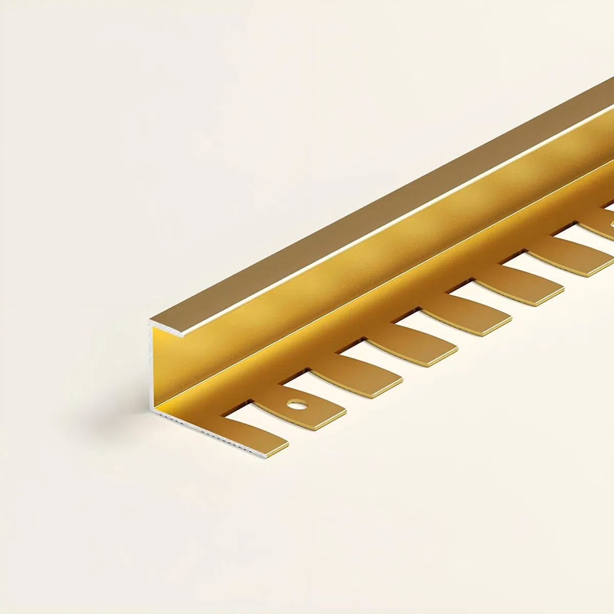 Protezione Per Bordi Di Piastrelle In Alluminio Anodizzato Pieghevole Da 135cm, Confezione Da 2, Profilo Flessibile Per Angoli E Bordi Di Piastrelle In Ceramica, Porcellana E Pietra(Gold,C-TYP