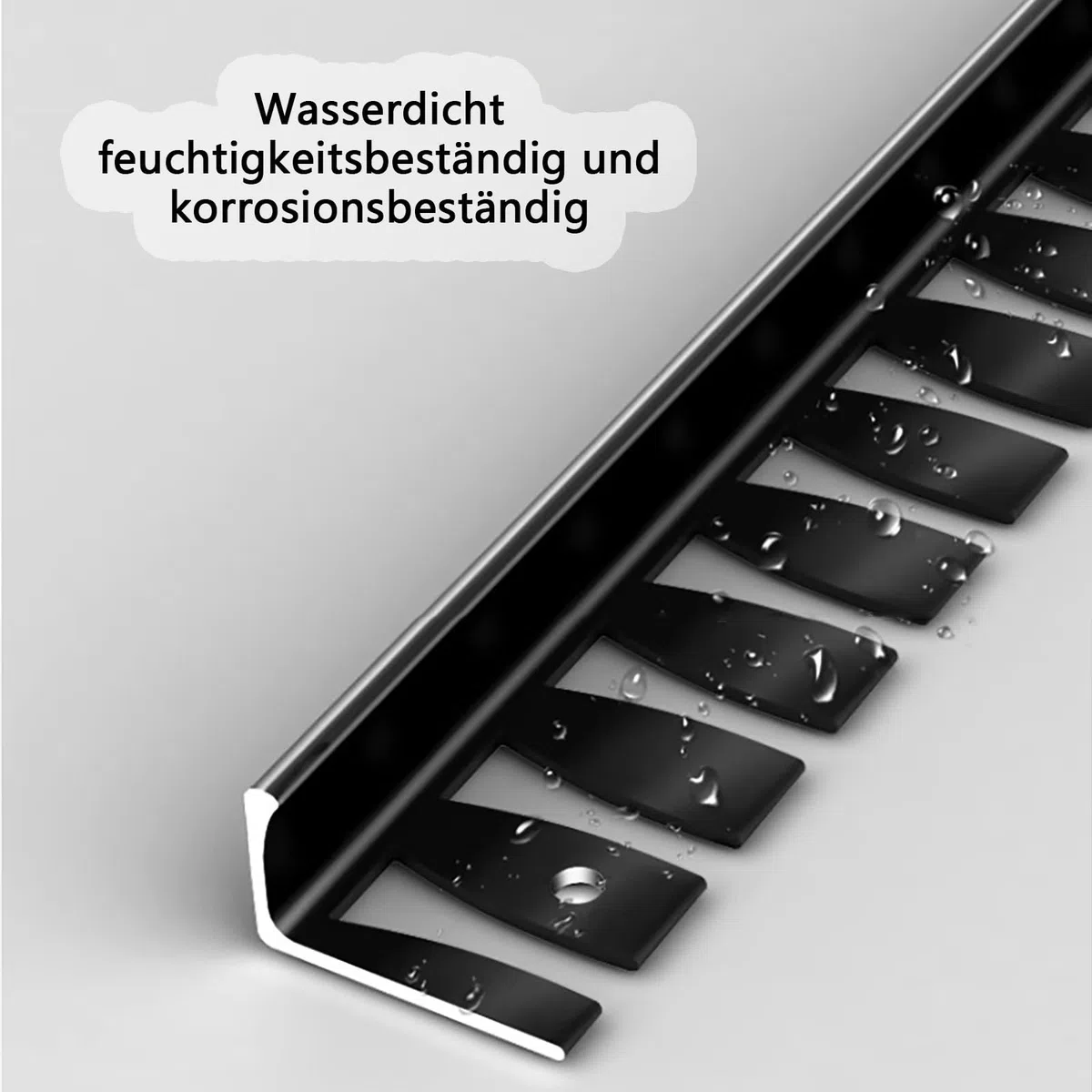 Profilo Bordatura L In Alluminio Anodizzato Per Scale - 135cm, 2 Pezzi, Finitura Elegante E Sicura Per Pavimenti Laminati, Accessori Per Scale, Nastri Di Finitura In Metallo(Silver,H:12.5MM)