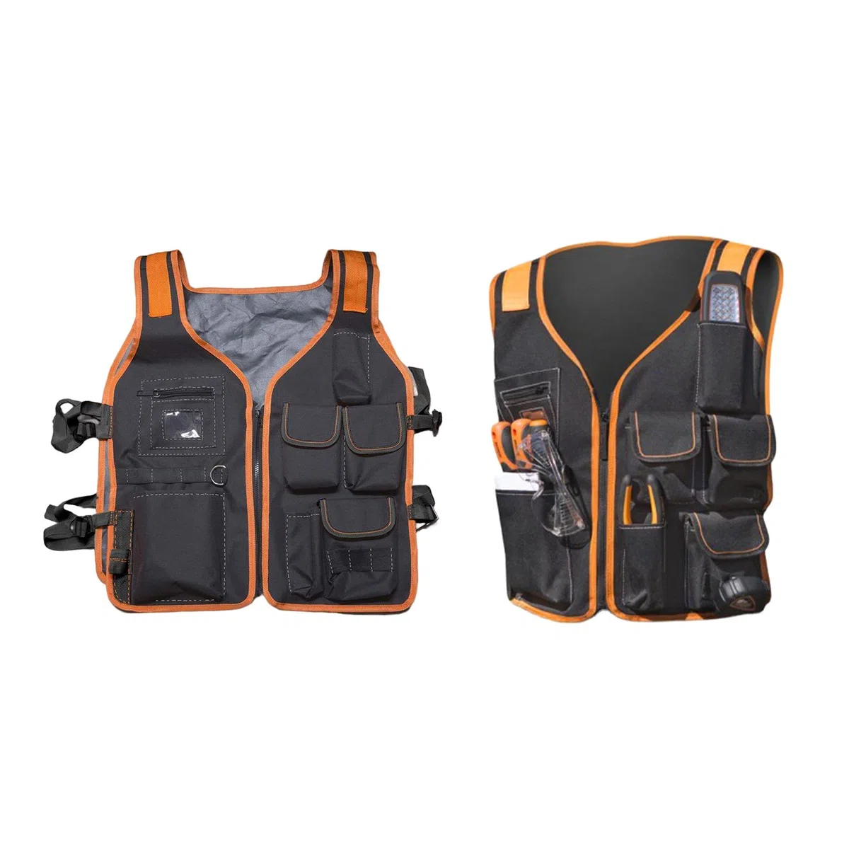 Gilet da lavoro con tasca porta-utensili, manutenzione di sicurezza multipla, marsupio regolabile, elettricista