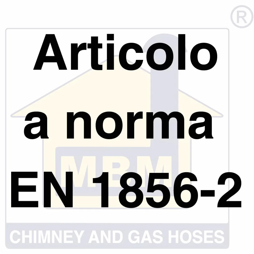 Canna fumaria dn 180 1 mt l. 1000 mm tubo acciaio inox 316.