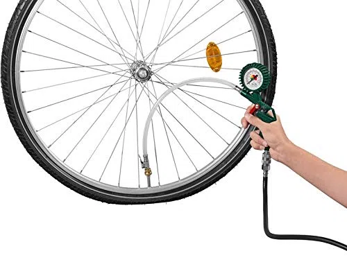 Parkside Set di Accessori per Ingresso ad Aria Compressa PDSS 13 D4 con Pistola ad Aria Compressa, Pistola di Riempimento con Indicatore di Pressione, Tubo con Connettore a Vite e 7 Adattatori