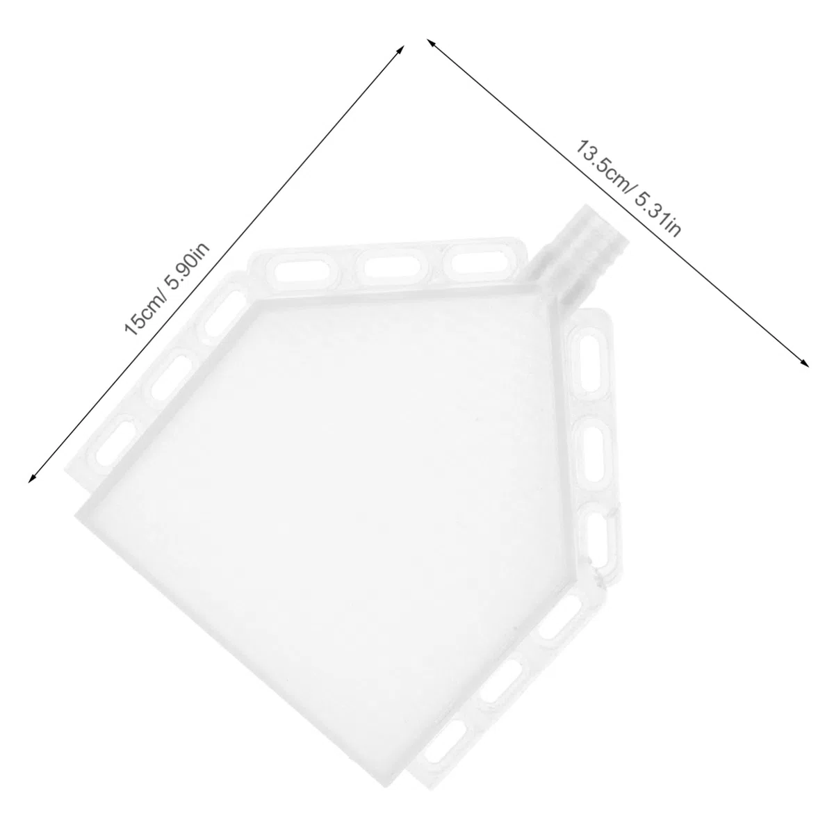 Vaschetta Raccogli-gocce Per Condizionatore D’aria in Plastica Resistente, Raccolta Condensa Foro Diametro 1,5 Cm, Accessorio Per Scarico Acqua Condizionatori, Protezione Pavimenti e Pareti