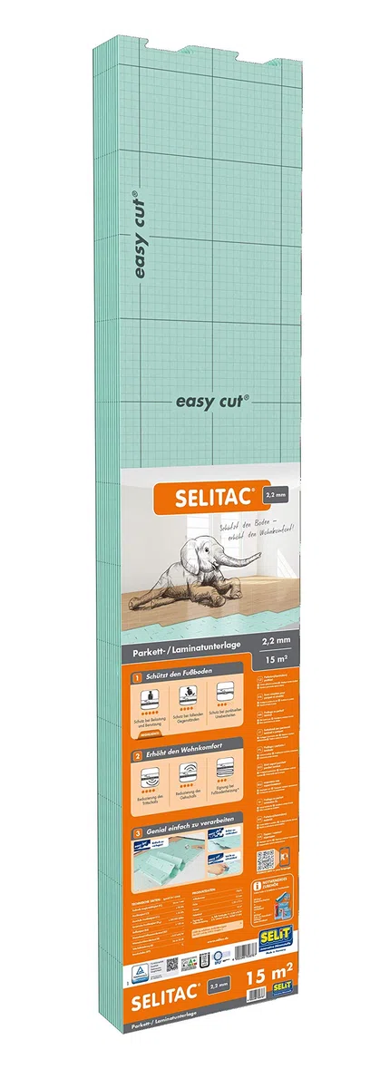SELITAC 2,2 mm - Sottofondo per pavimento laminati e parquet (15 m²)