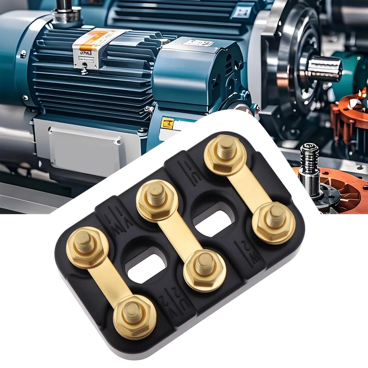Morsettiera Per Motore Elettrico M4 Da 2 Pezzi 50x32 Mm Adatta Alla Maggior Parte Dei Motori E Generatori Elettrici.
