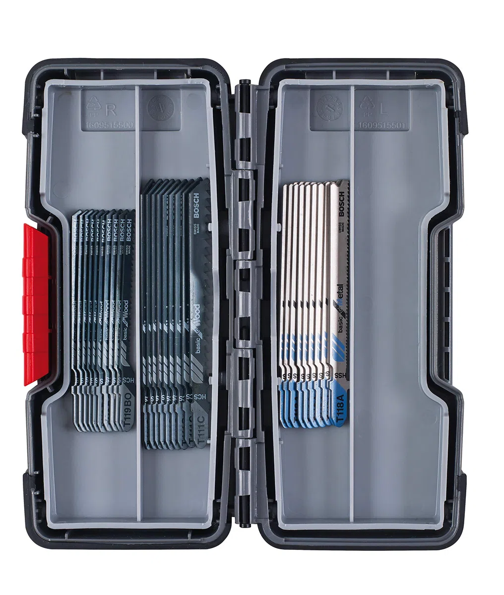 Bosch Professional Set da 30 Pezzi di lame per seghetto alternativo Basic for Wood and Metal, per legno e metallo, accessorio per seghetto alternativo