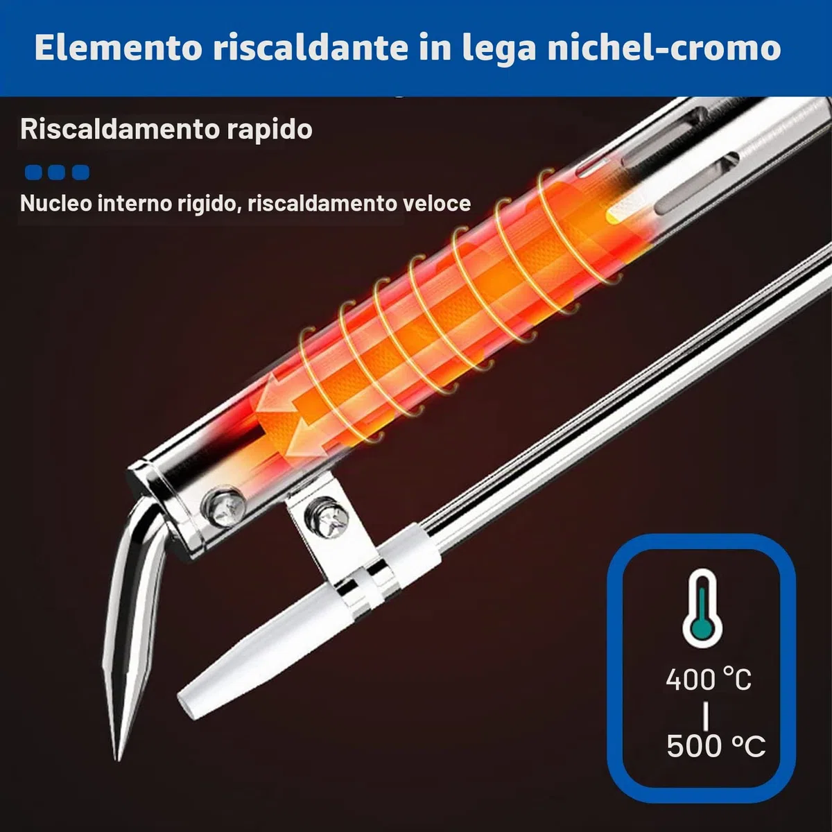 Kit pistola per saldatura elettronica da 60 W con 5 punte per saldatura, pompa dissaldante, pinzette, fili di saldatura, supporto e cacciavite Phillips per elettronica, riparazione, fai da te (Verde)