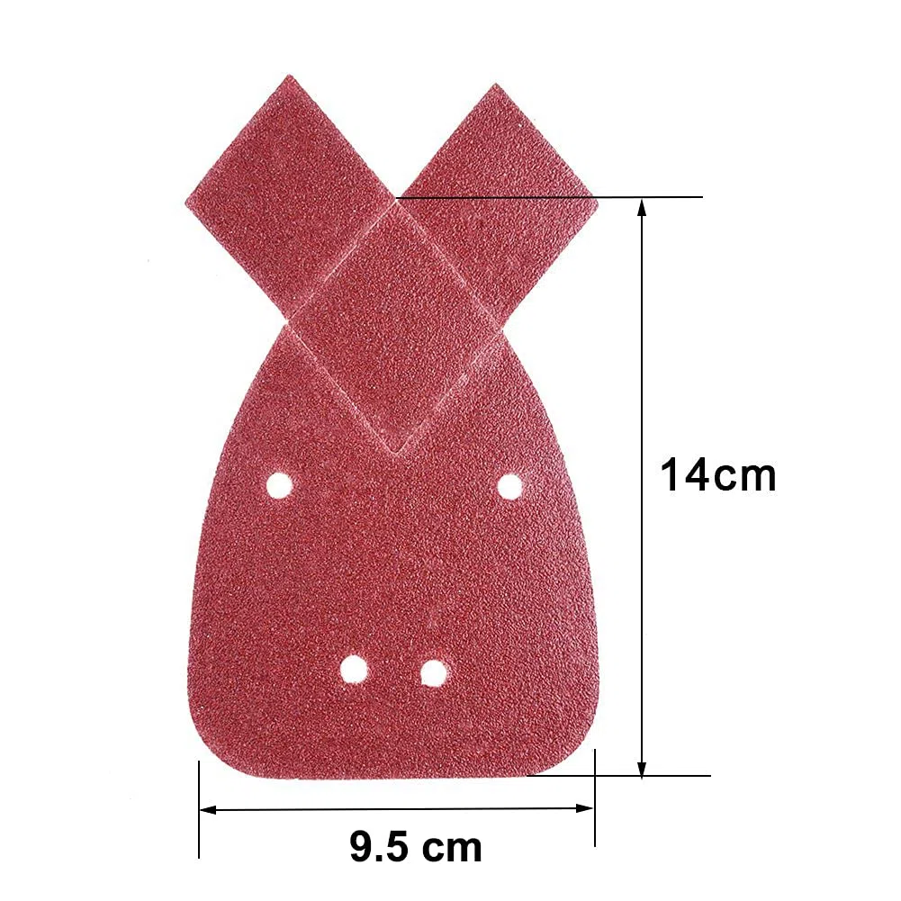 SIQUK 100 Pezzi Carta Abrasivi Fogli Abrasivi Carta Vetrata Gancio e Passante 40/60/80/100/120/180/240/320/400/800 per adattarsi Black e Decker Detail Palm Sander