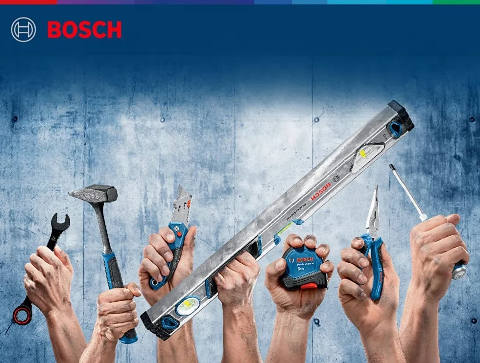 Bosch Professional Livella a Bolla Magnetica 25 Cm (Leggibile da Tutti I Lati, Corpo in Alluminio, Robuste Calotte Terminali) - Amazon Exclusive