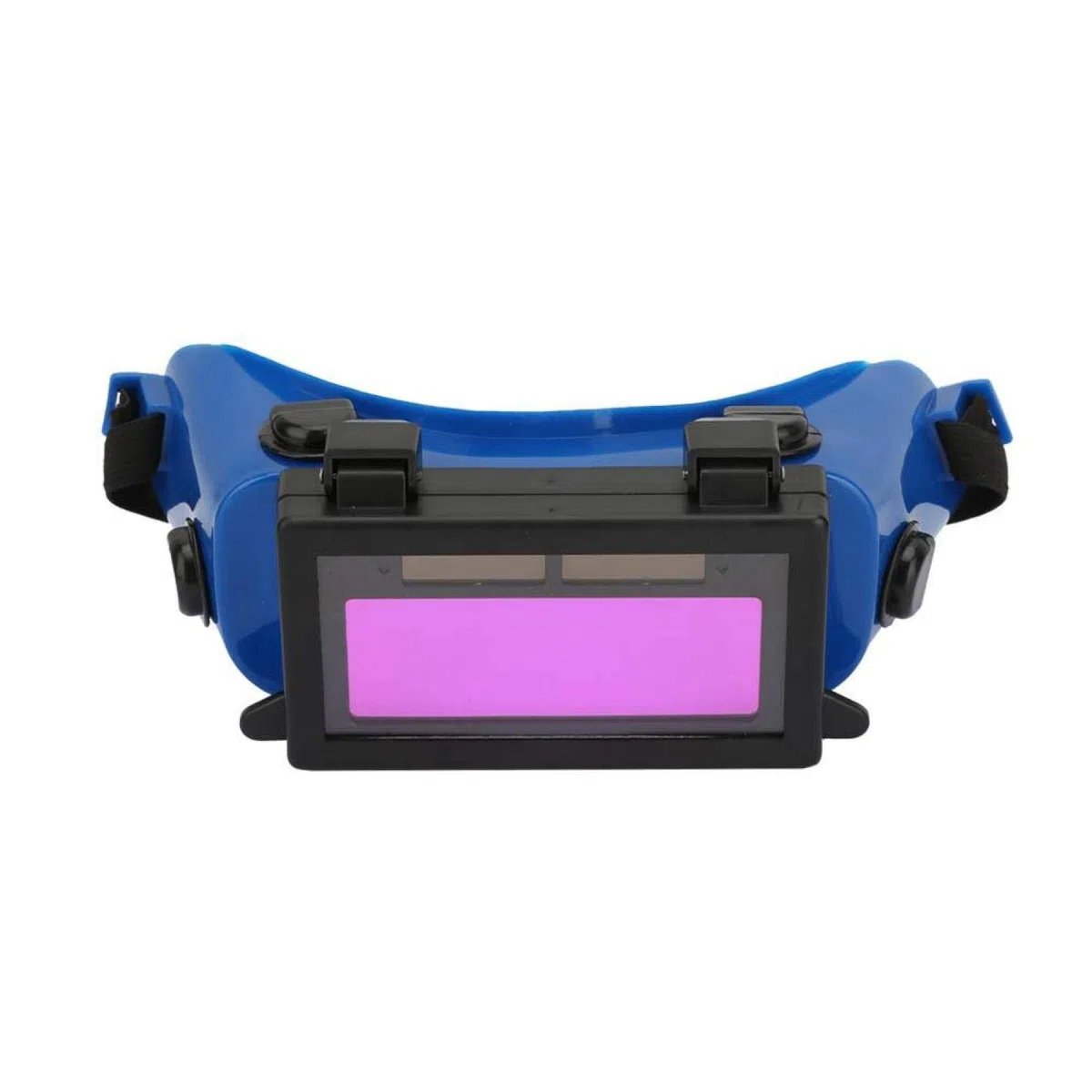 Occhiali Saldatura Auto-oscuranti, saldatore per maschera gli occhi oscuranti automatici per solari Occhialis Saldaturas per cantiere, Occhiali per Saldatura(Blu)