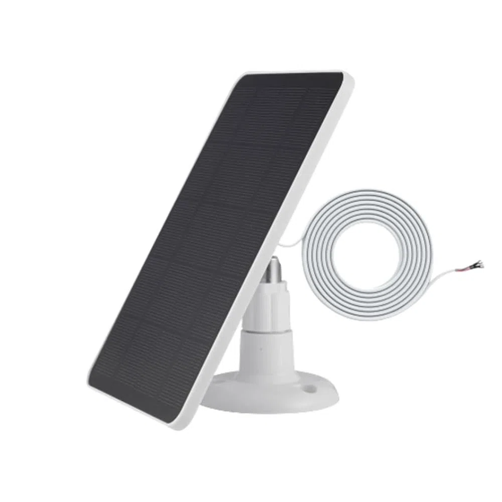 Pannello Solare 3W – Alimentazione esterna per sirena d'allarme wireless HUXGO – Caricabatterie solare monocristallino con cavo da 3 m, HXA-PS030