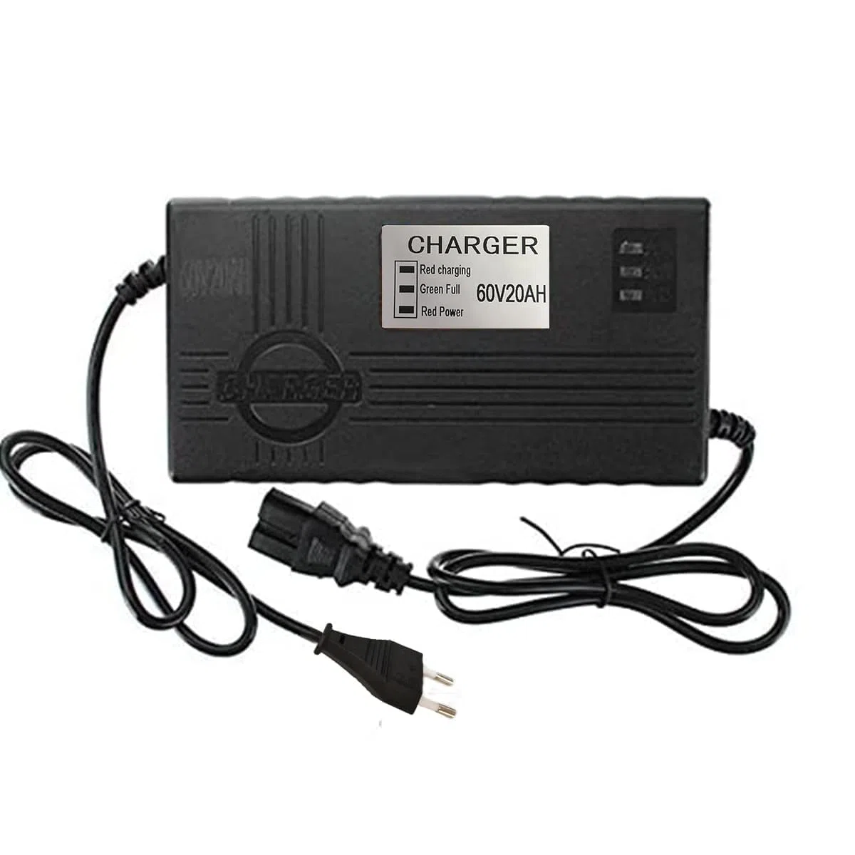 GOZAR 60 V, 20 Ah Caricatore di Batteria per Scooter, Biciclette Elettriche, E-Bike