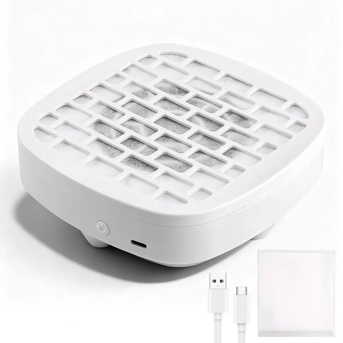 Raccoglitore di polveri per unghie, compatto, aspiratore elettrico, con 10 filtri, lucidatura acrilica per unghie, per uso domestico, per studio di unghie e casa