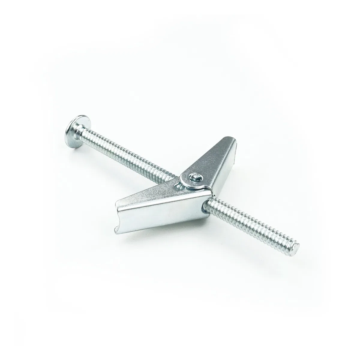 HASWARE Bullone a levetta in acciaio zincato e dado ad alette per appendere oggetti pesanti al muro a secco (3/16" x 3", 12 pz.)