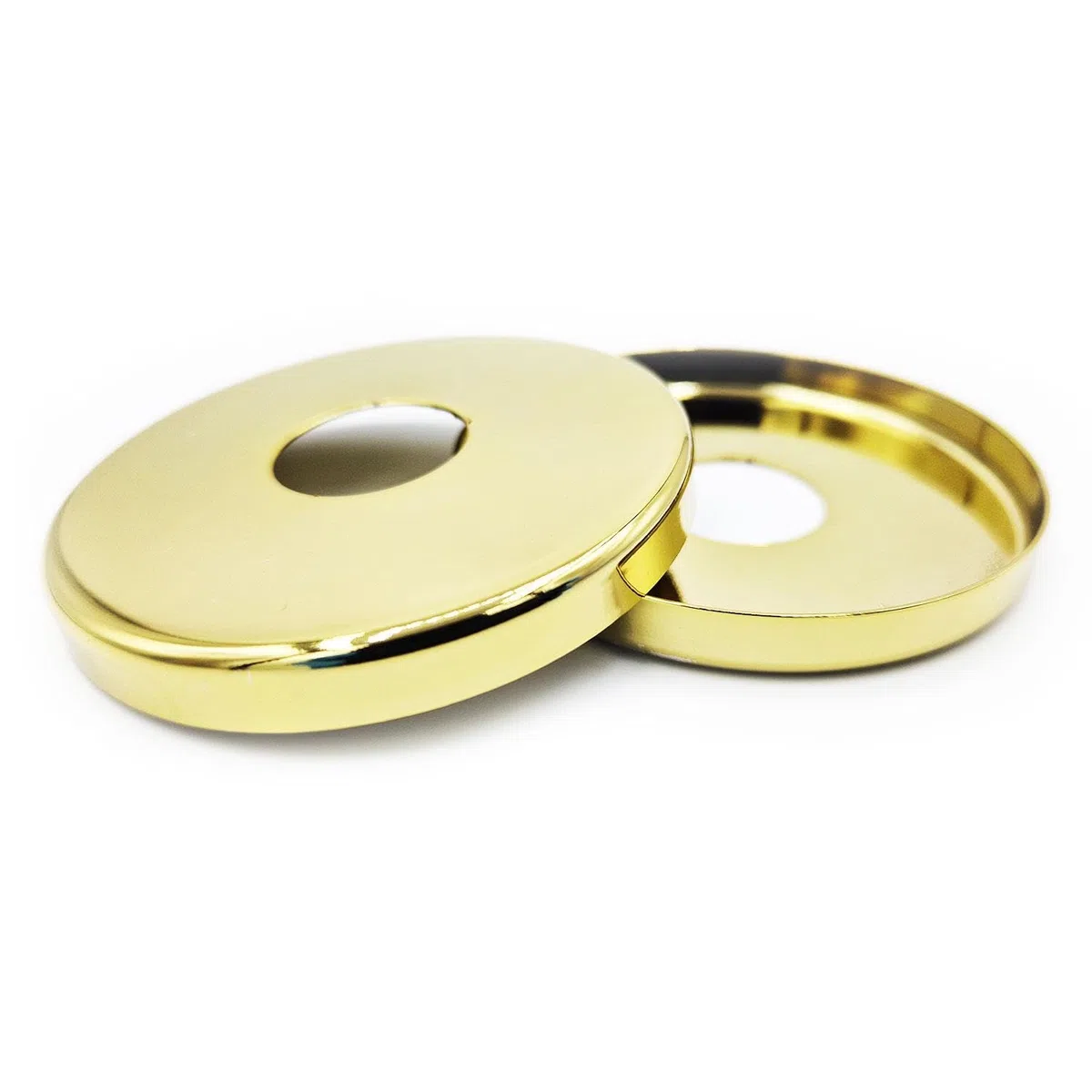 PEPTE 2 x 21mm G1/2 D'oro Rosetta per Rubinetto Copri Tubo Copertura Per Tubi