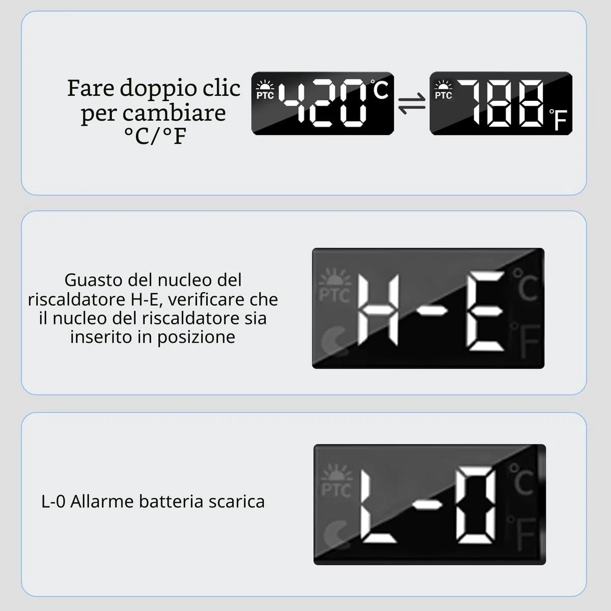 Diymore Set di Saldatore a Batteria Ricaricabile USB Con LCD,260 ℃-420 ℃ Saldatore Ricaricabile con Display della Temperatura