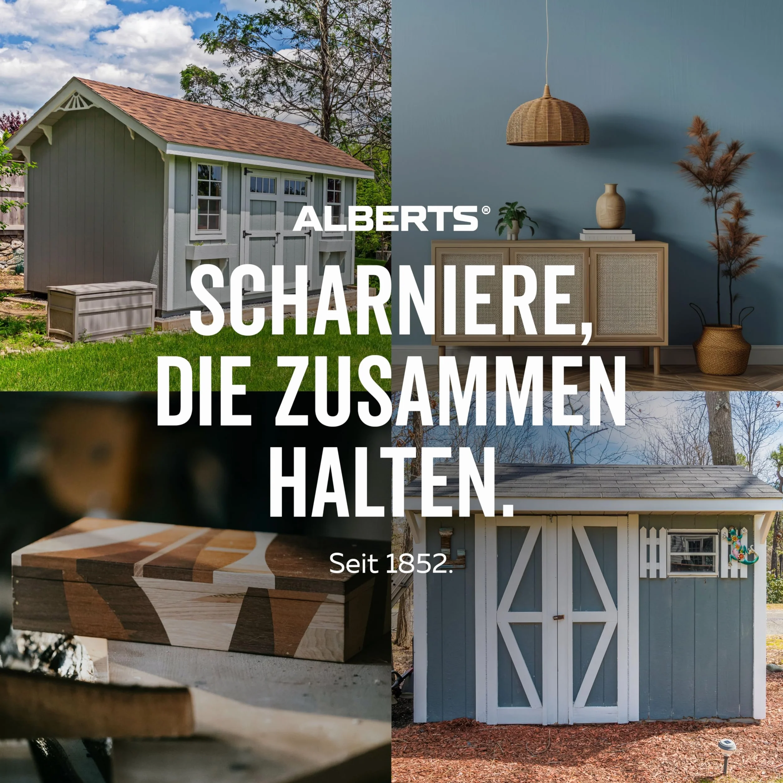 Alberts 849702 Cerniera sfilabile, DX e SX, Acciaio, zincato con procedimento Sendzimir