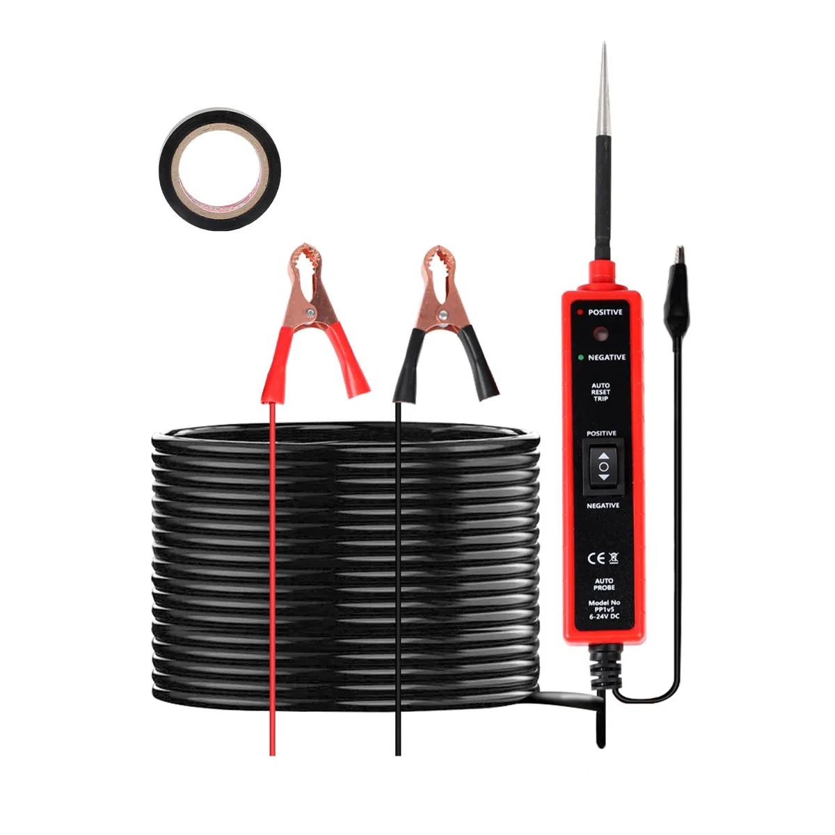EXLECO Sonde per Tester per Circuiti CC 6V 12V 24V Car Circuit Tester Cerca Fusibili Professional Circuit Detector LED Cercafase Auto Luce di Prova Automobilistica Sonda per Circuiti di Potenza