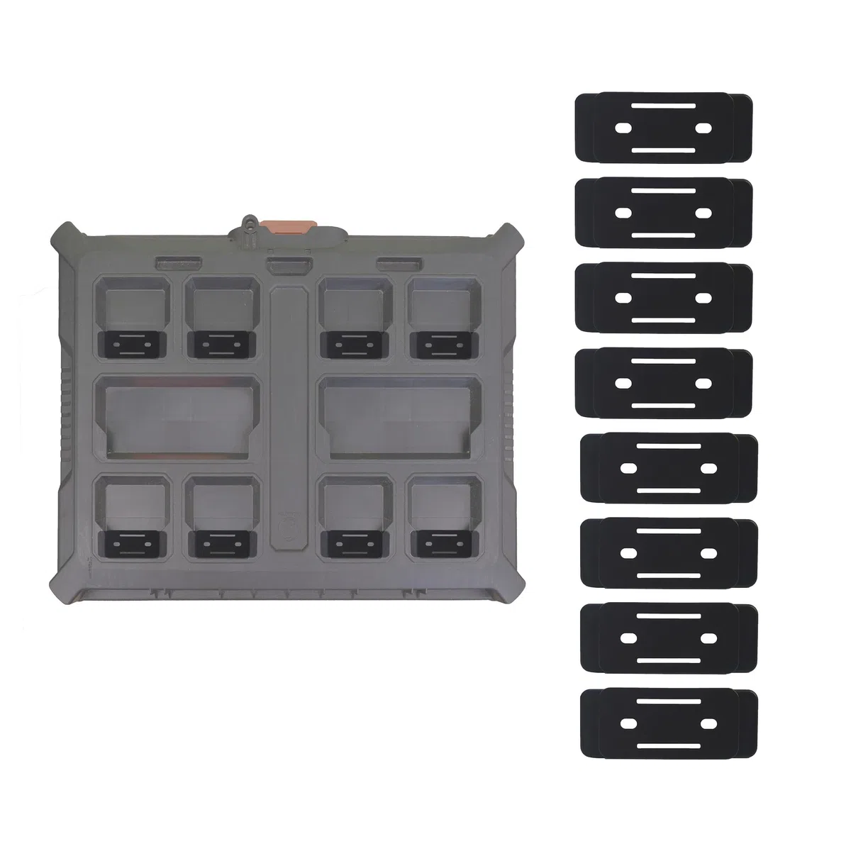 StealthMounts Packout Feet | Piedini di montaggio per sistema Milwaukee Packout – Confezione da 8 (nero)